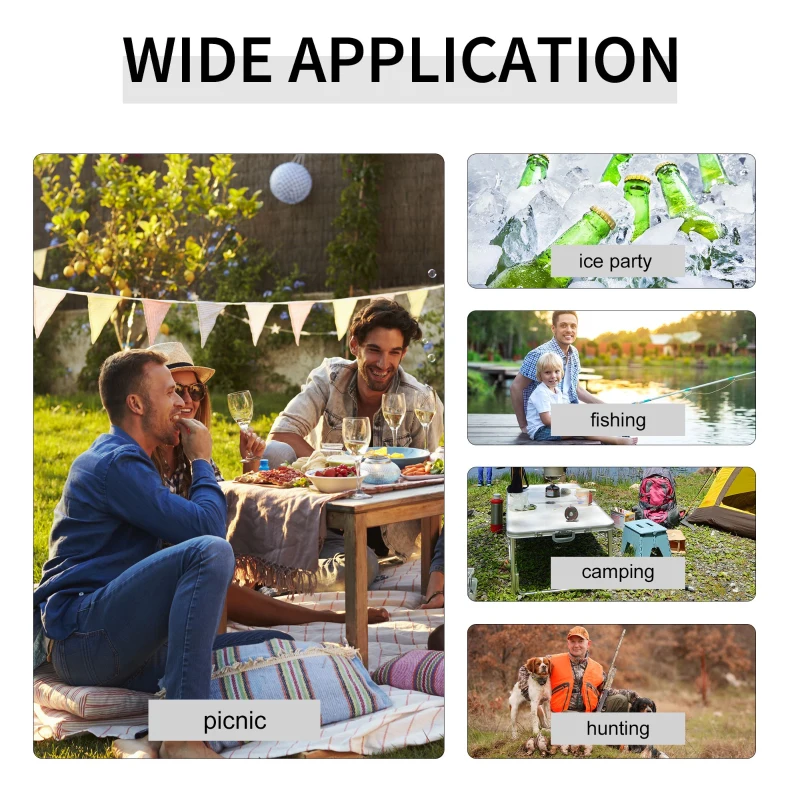 Outsunny 4ft Folding Picnic Table, Fish Fillet Cleaning Table, Camping Party Desk with Sink, White