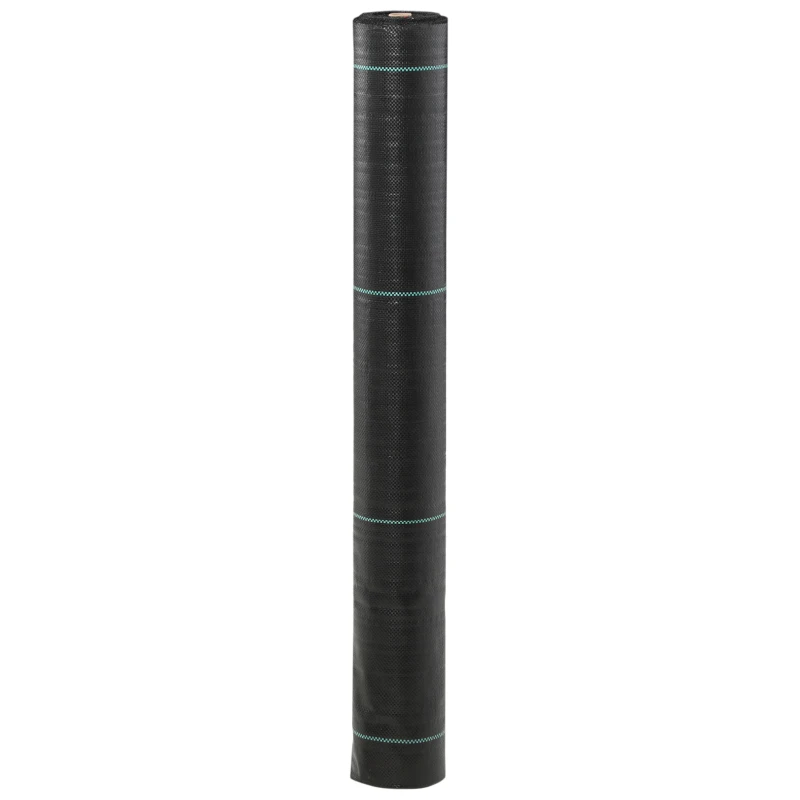 Outsunny 3ft x 164ft Weed Barrier, Landscape Fabric, for Greenhouse Yard Garden Weed Control, Heavy-Duty & Easy Setup, 4.6oz