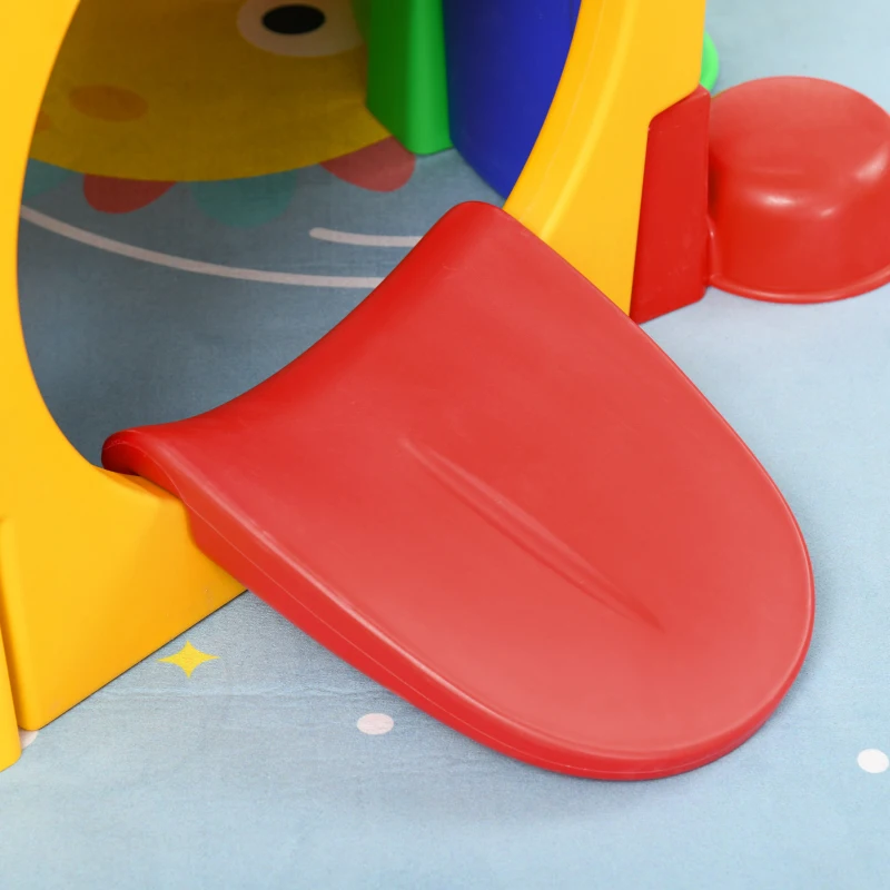 Qaba Kids Caterpillar Tunnel, 6-Section Climb & Crawl Play Equipment, Ideal for Toddlers 3-6, Daycare, Preschool, Playground Use, Multicolor