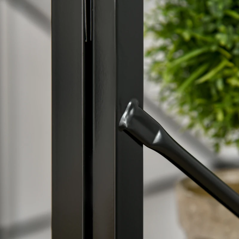 HOMCOM L-Shaped Desk, Folding Computer Corner Desk, Study Table with 2 Shelves, Home Office Workstation  with 2 Shelves, Black