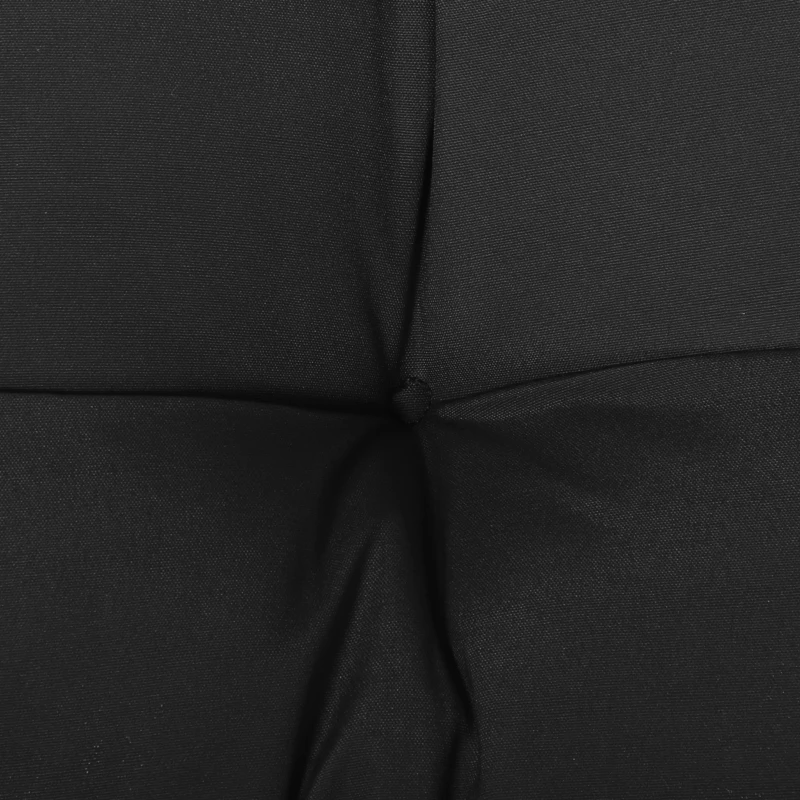 Outsunny Set of 2 Patio Bench Replacement Cushions, 2 Seater Outdoor Loveseat Cushion Seat Pad, 43" x 19" x 3", Black