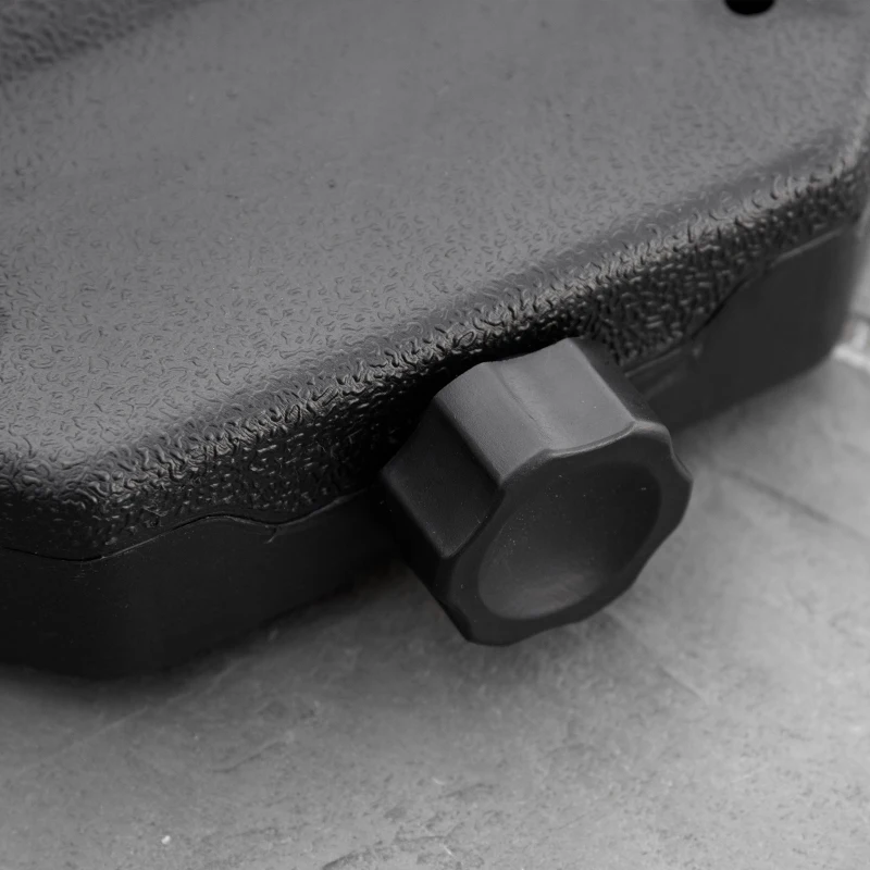 Outsunny 4 Piece Umbrella Base Stand Cantilever Offset Patio Umbrella Weight Plates w/ U Locking, 123 lb Capacity Water or 158 lb Capacity Sand, Black