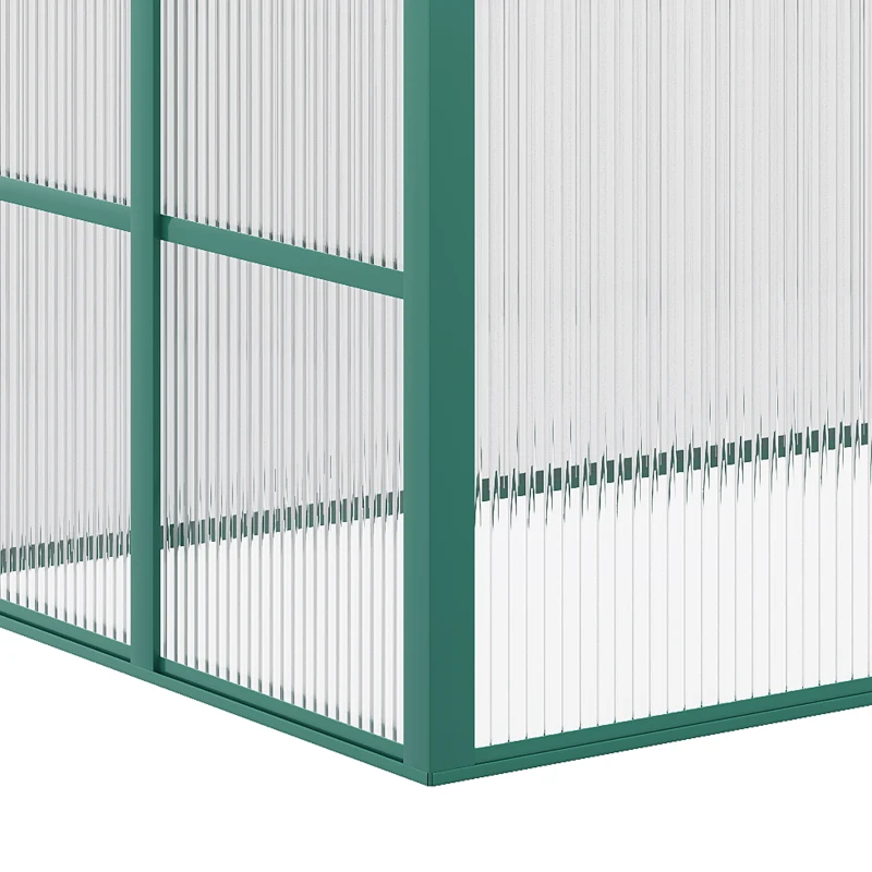 Outsunny Aluminium Cold Frame Greenhouse Garden Portable Raised Planter with Openable Top, 51" x 28" x 24"