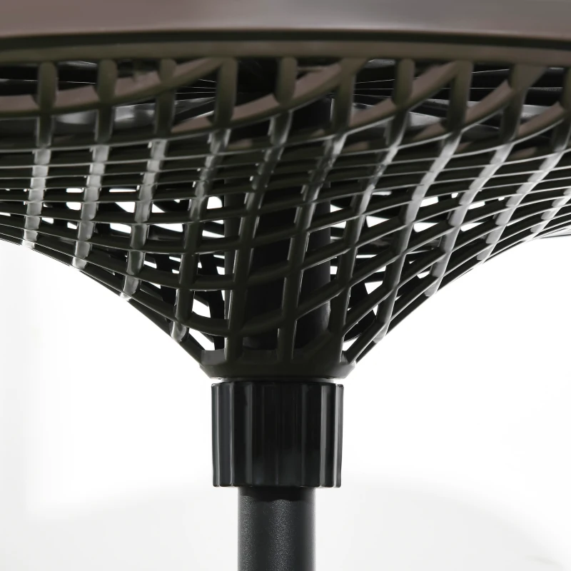 Outsunny 23" Beach Umbrella Table Tray, Instant Portable Beach Tables for Sand, Swimming Pools, Patio, Garden, Deck, Brown