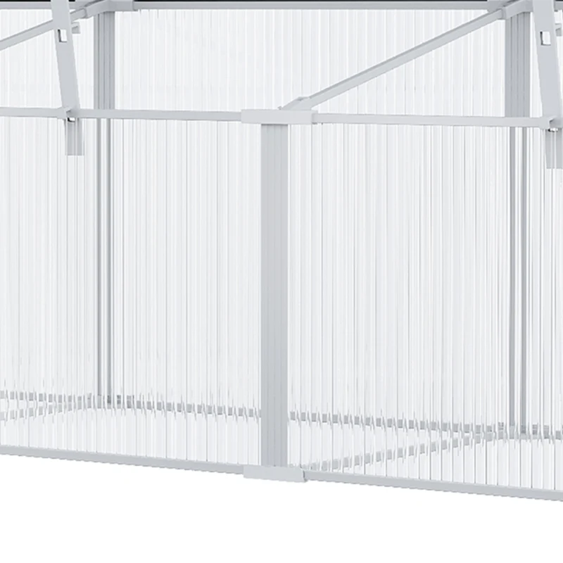 Outsunny 71" Cold Frame Greenhouse Aluminum Vented Easy Greenhouse Portable Raised Planter with Openable Top