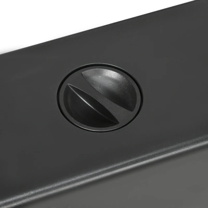 Outsunny 4PCs Cantilever Umbrella Base Weights with Wood-like Finish, Water or Sand Filled Patio Umbrella Weights for Cross Base Stand, Black