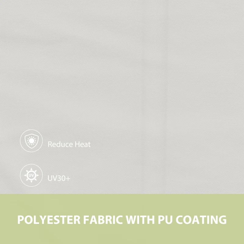 Outsunny 13' x 4' Retractable Awning, Garden Awnings for Doors and Windows with Easy Chain Operation and UV30+ Fabric, Sun Canopies for Patio, Deck, Balcony, and Yard, Beige