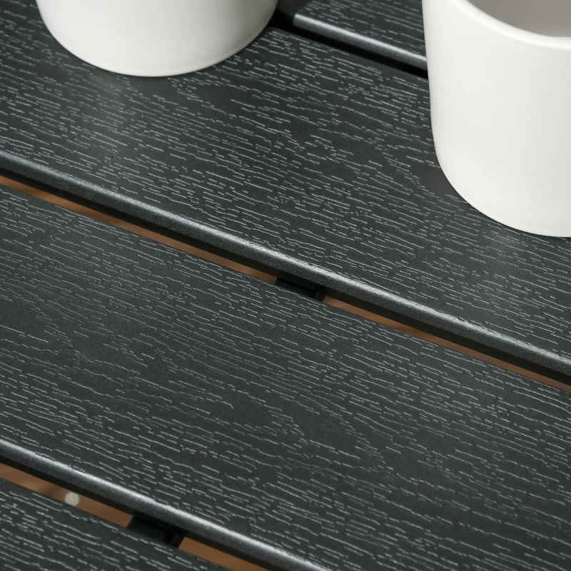 Outsunny Wicker Outdoor Patio Furniture Set, L-Shaped 7 Piece Outdoor Dining Sectional Sofa with Dining Table and Chair, Storage Loveseat, Ottomans and Cushions, Mixed Gray