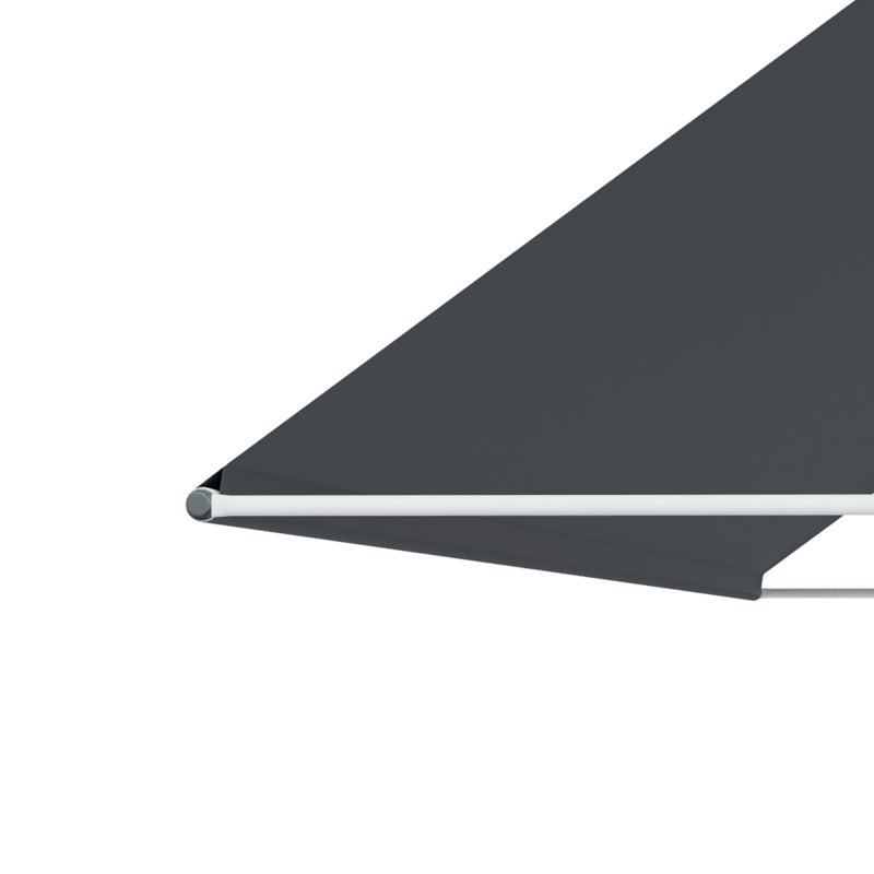 Outsunny 13' x 4' Retractable Awning, Garden Awnings for Doors and Windows with Easy Chain Operation and UV30+ Fabric, Sun Canopies for Patio, Deck, Balcony, and Yard, Dark Gray