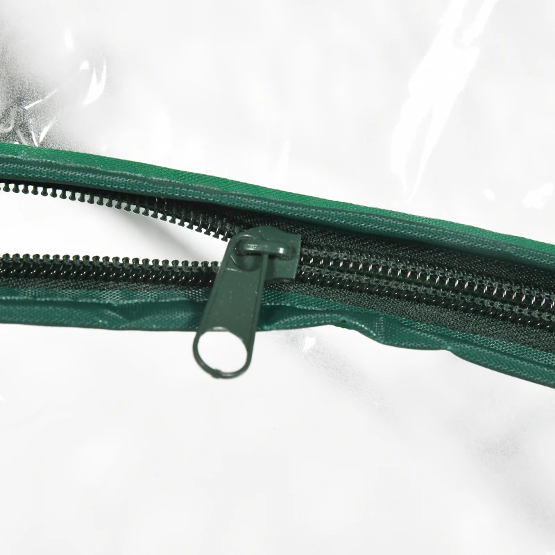 Outsunny 6'x3.3'x5.5' Walk-in Garden Greenhouse with Door and Window, Portable Mini Greenhouse for Plants Flowers Herbs, Steel Outdoor Hot House Growing Tent, Clear Plastic Cover