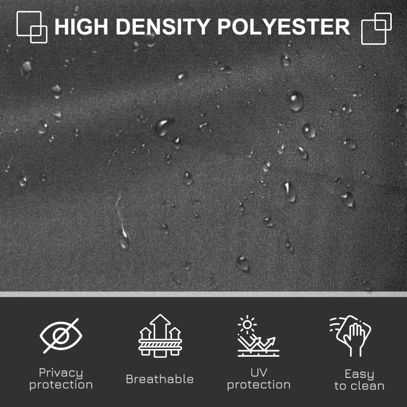 Outsunny 118" x 63" Retractable Side Awning Patio Outdoor Folding Privacy Screen with Resistance to UV Rays & Wind, Grey