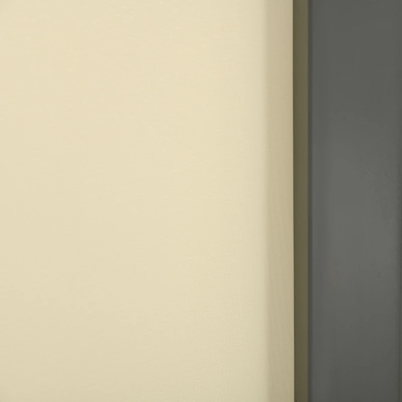 Outsunny 118" x 63" Retractable Side Awning Patio Outdoor Folding Privacy Screen with Resistance to UV Rays & Wind, Cream White