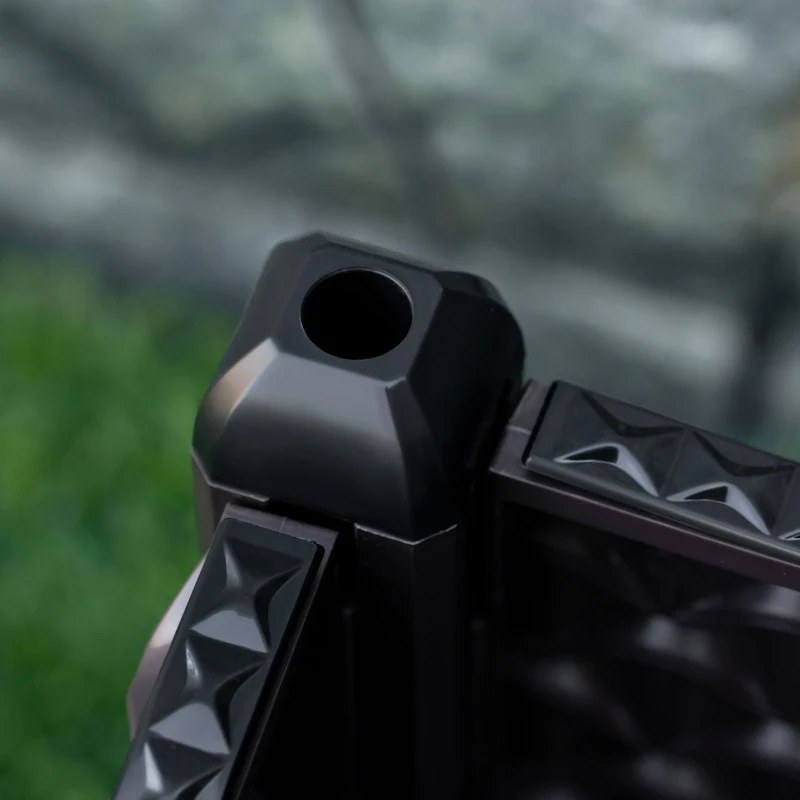 Outsunny Plastic Garden Raised Bed, Elevated Planter Box, Flower Vegetables Planting Container with Self-Watering Design and Drainage Holes