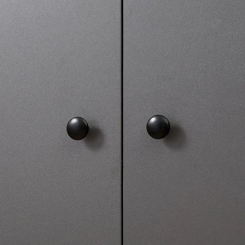 HOMCOM 71" Kitchen Buffet with Hutch, Pantry Storage Cabinet with Shelves, Open Microwave Countertop for Dining Room, Living Room, Grey