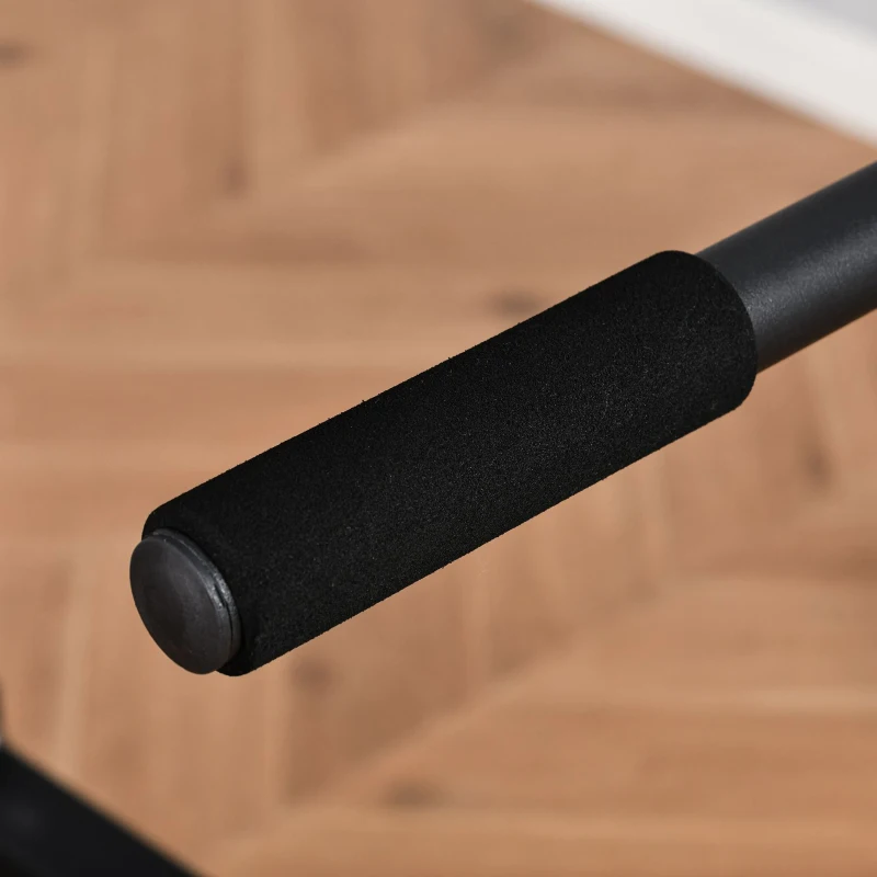 Soozier Power Cage, Power Rack with LAT Pulldown Attachment, Pull-up Bar, T Bar Row Landmine and Dip Handle, Strength Training Workout Station, for Home Gym, 800lbs Capacity