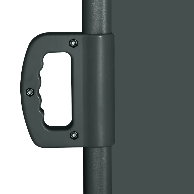 Outsunny 118" x 79" Retractable Side Awning Patio Outdoor Folding Privacy Screen with Resistance to UV Rays & Wind, Grey