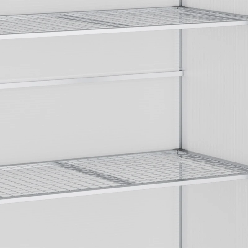 Outsunny 3 tier Greenhouse Outdoor Plant Garden Transparent Sunlight Board w / Foundation