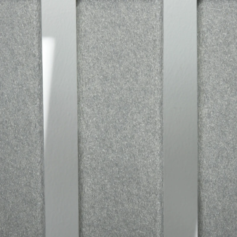 Outsunny All-Weather Patio Chair, HDPE Patio Dining Chair, Heavy Duty Wood-Like Outdoor Furniture for Garden, Backyard, Deck, Porch, Lawn, Gray