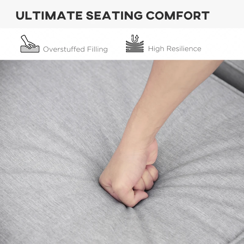 Outsunny Set of 2 Chaise Lounge Cushions, 72'' x 21.75'' Lounge Chair Cushions, Patio Furniture Cushions w/ Non-Slip Ties, Zipper and Fade-resistant Olefin Fabric Cover