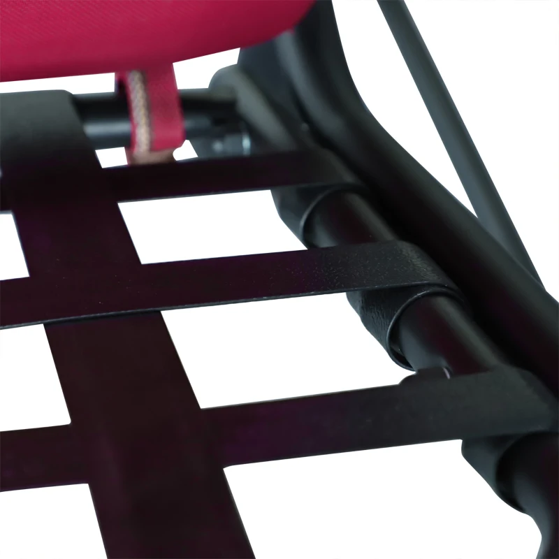 Outsunny 3-Person Porch Swing Chair, Patio Swing Bench with Adjustable Canopy, Removable Thicken Cushion and Weather Resistant Steel Frame for Outdoor, Garden, Poolside, Wine Red