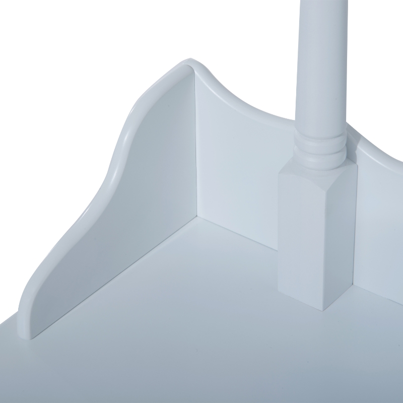 HOMCOM Vanity Table Set Oval Mirror Makeup Dressing Table with Cushioned Stool Bedroom Furniture White