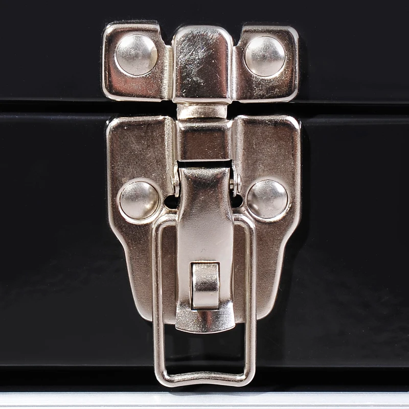 HOMCOM Tool Chest 4 Drawer Storage Toolbox Top Compartment Lockable Organizer Portable Garage Black