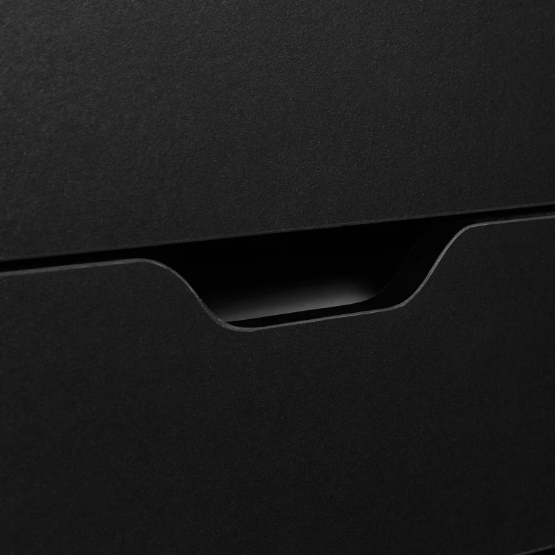 Vinsetto 7-drawer Vertical File Cabinet for Home Office, Storage Cabinet with Wheels, 18.7"x15.6"x35.4", Black