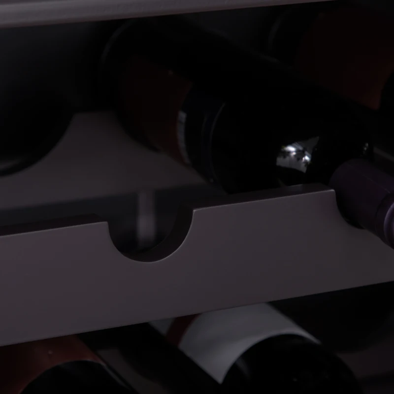 HOMCOM Modern Liquor Cabinet, Wine Cabinet with 9-Bottle Wine Rack, Kitchen Sideboard with Storage Cupboard for Home Bar, Brown