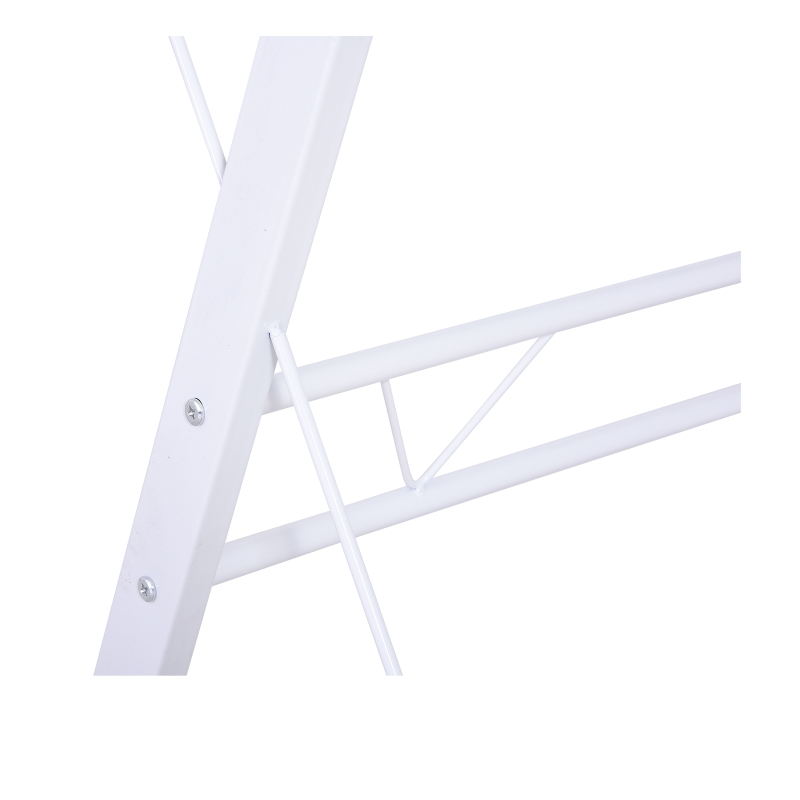 HOMCOM Large L-Shaped Desk Computer Desk, Multifunctional Computer Table with Keyboard Corner Table, Sturdy Steel Construction, White