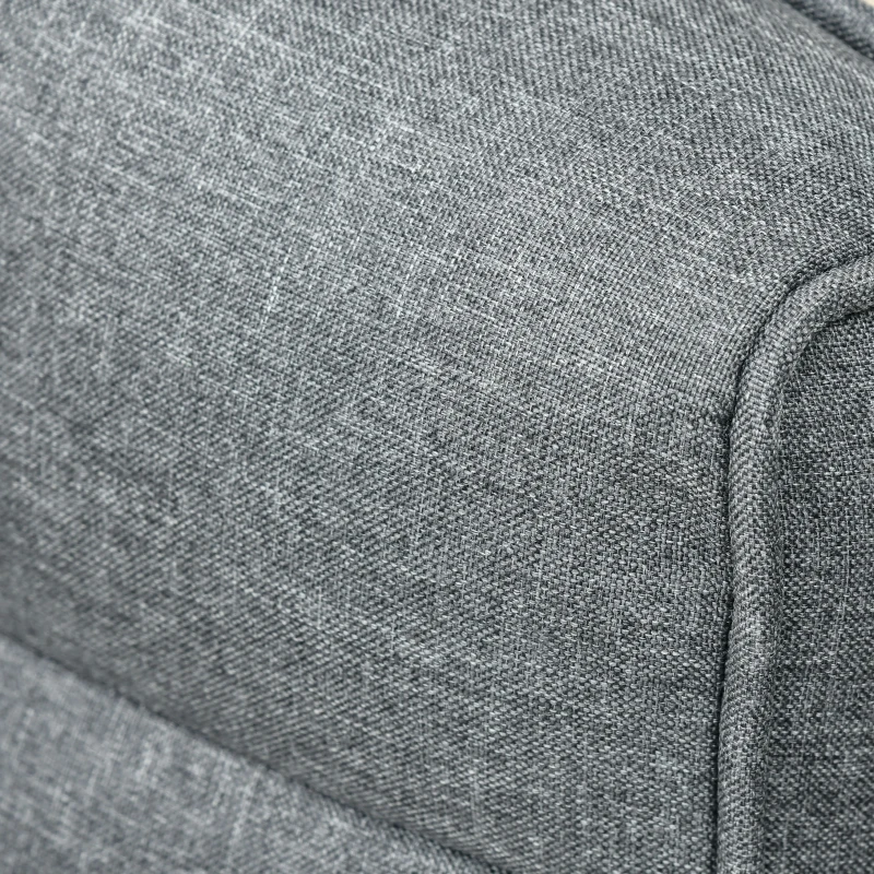 HOMCOM 360° Swivel Floor Chair, Folding Recliner Gaming Chair, Lazy Sofa Lounger with Adjustable Backrest Headrest, Thick Sponge Padding, Relaxing Reading, Light Grey