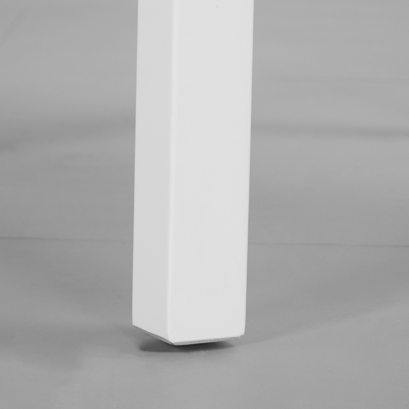 HOMCOM Wooden Dining Chairs Set of 2, Kitchen Chairs with Cross Back, Solid Structure for Living Room and Dining Room, White