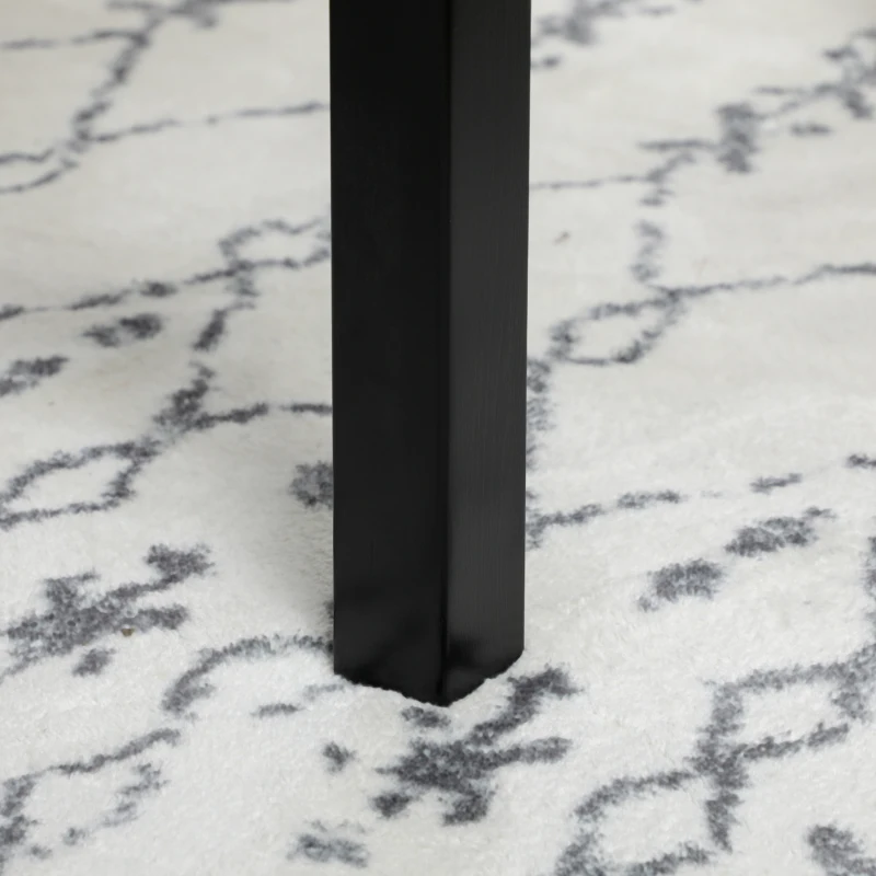 HOMCOM Solid Wood Kitchen Table, Farmhouse Drop Leaf Tables for Small Spaces, Folding Dining Table, Black