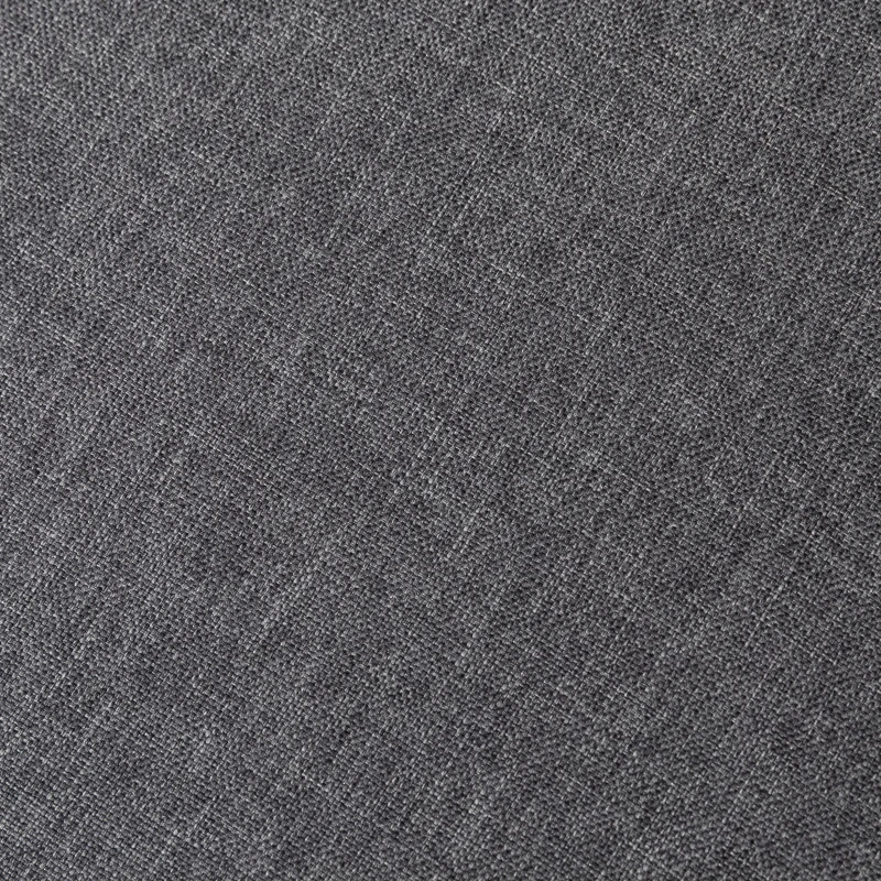 HOMCOM L-shaped Sofa, 3 Seater Couch with Ottoman, Corner Sofa with Thick Padded Cushion and Wood Legs, Dark Grey