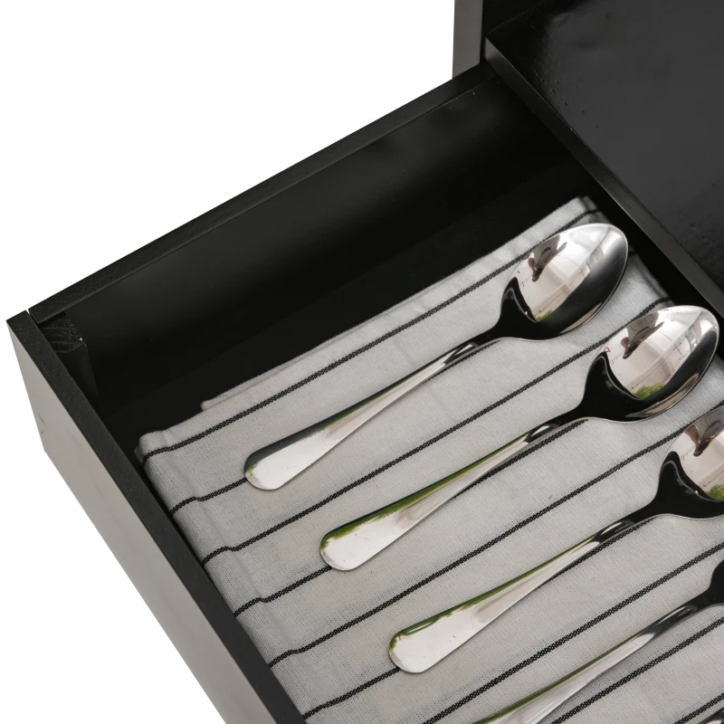 HOMCOM Rolling Kitchen Trolley Serving Cart with Drawer, Cup Holder and Wine Rack Storage Cabinet Kitchen Island Cart with Wheels, Black