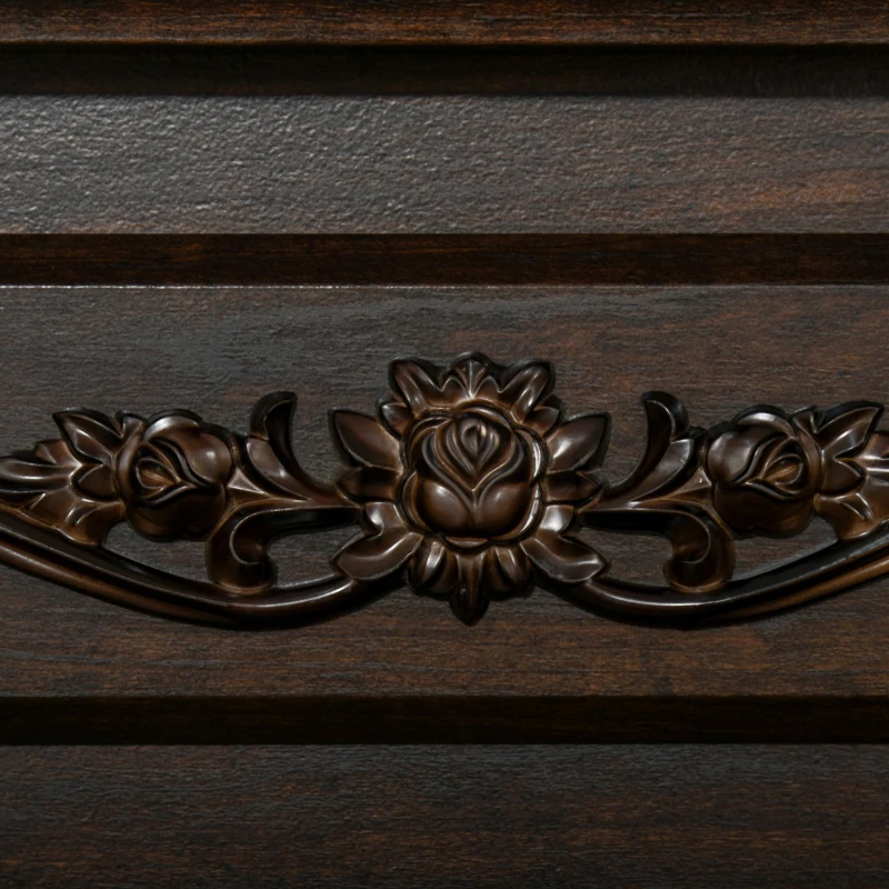 HOMCOM 32" Electric Fireplace with Mantel, Freestanding Heater with LED Log Flame, Overheat Protection and Remote Control, 1400W, Dark Brown