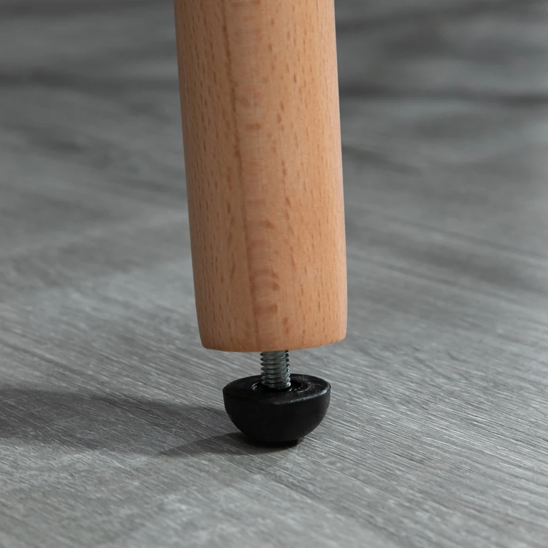 HOMCOM Bar Stool Set of 2 PU Leather Padded Counter Height Bar Stools with Footrest and Adjustable Feet for Home Kitchen White