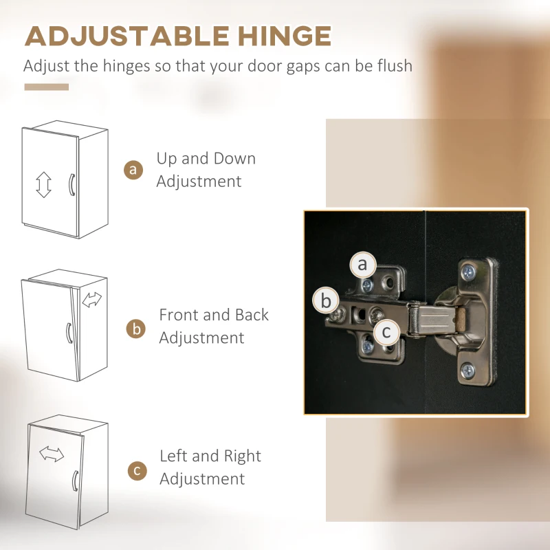 HOMCOM 71" Freestanding Kitchen Pantry, Buffet with Hutch, Modern Storage Cabinet Cupboard, Microwave Cabinet with Doors and Adjustable Shelf, Black