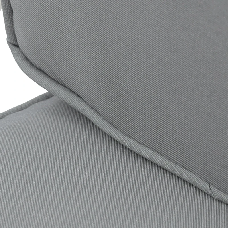 Outsunny 7pcs Wicker Rattan Sectional Set Outdoor Patio Sofa Table Footstools Set Garden Furniture with Cushions, Grey