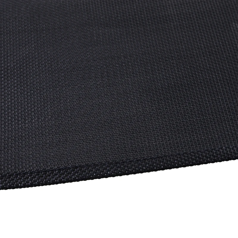 Outsunny Texteline Rocking Sun Lounger Garden Swing Hammock Bed with Steel Stand and Pillow for Patio Deck Beach and Pool Black