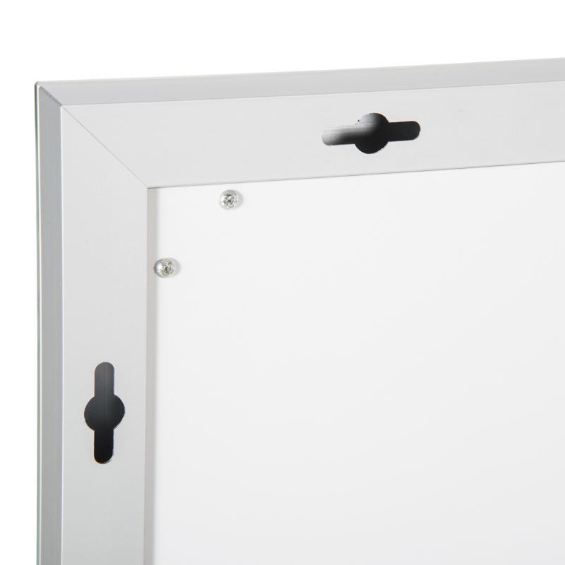 kleankin Bathroom Mirror with LED, Dimmable Vanity Mirror with 3 Light Colors, Memory Function Vertical and Horizontal Mount