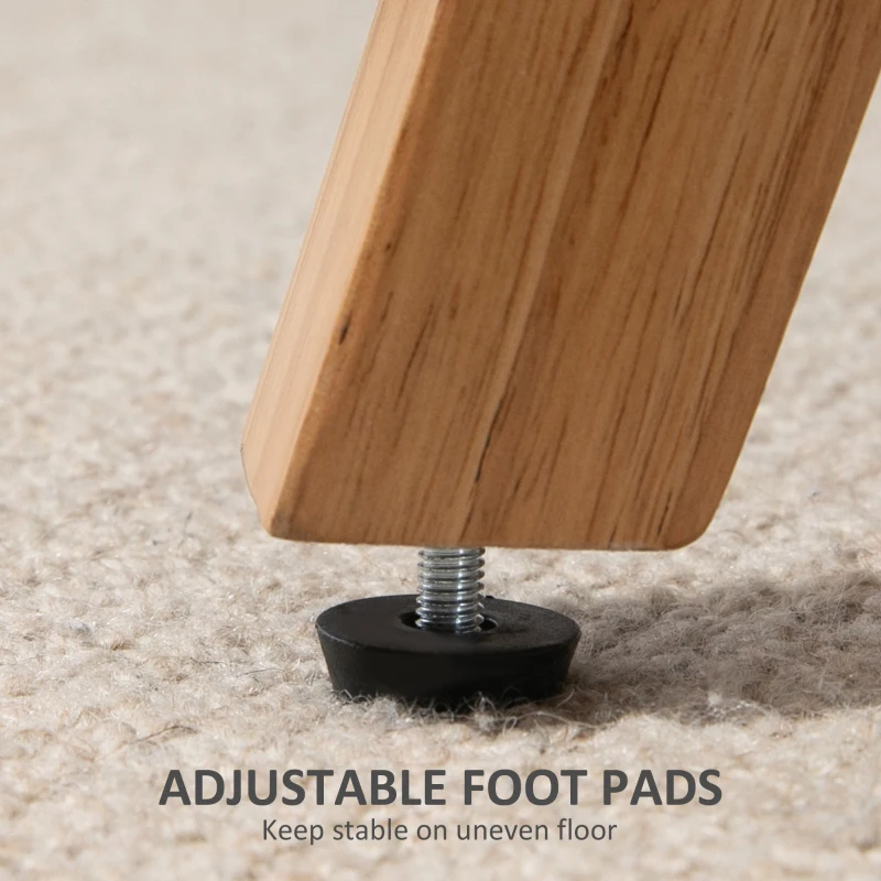 HOMCOM 42" Loveseat Sofa with Rubber Wood Legs, Space-Saving Upholstered Couch, Small 2 Seater Sofa - Graphite