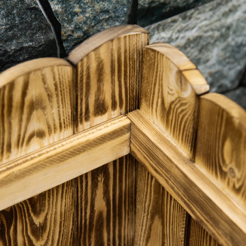 Outsunny 40" x 16" x 12"  Wooden Raised Garden Bed, Raised Planter Box, Planter Raised Bed with Drainage Holes, Natural