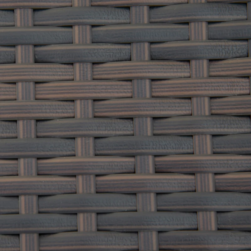 Outsunny Patio Chaise Lounge, Pool Chair with 5 Position Adjustable Backrest & Cushion, Outdoor PE Rattan Wicker Sun Tanning Seat, 78.75" x 24.75" x 35", Brown