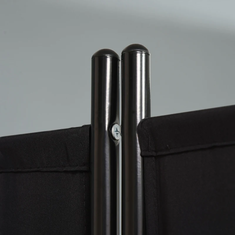 HOMCOM 3-Panel Privacy Screen Folding Room Divider for Indoor Bedroom Office 100" x 72" Black