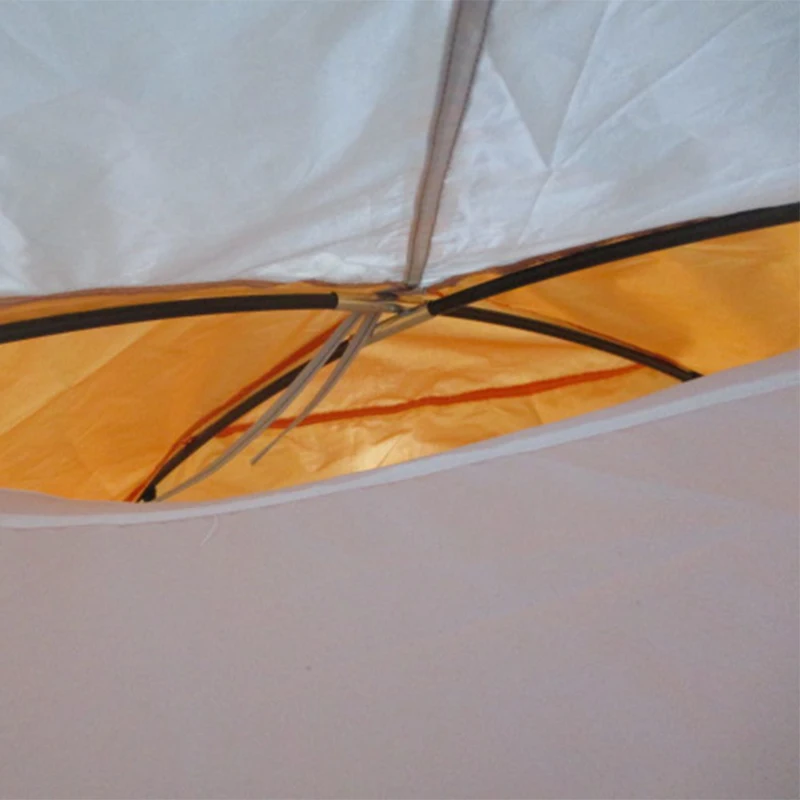 Outsunny Outdoor Camping Tent for 4 People, Waterproof Compact Portable Camping Travel Gear, 2 Doors, Hook for Light, Orange