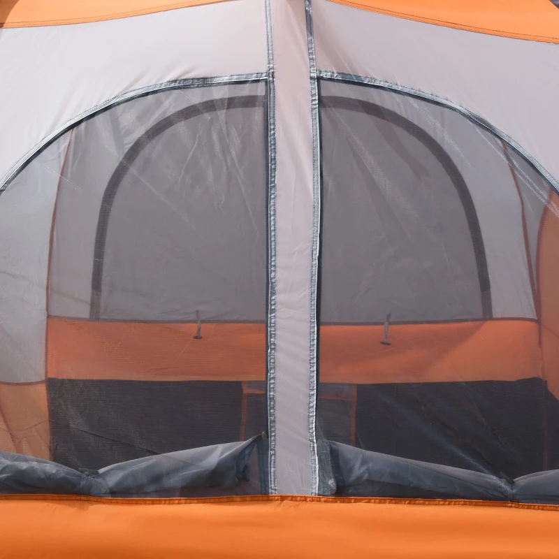 Outsunny Truck Bed Tent for 5'-5.5' Bed with Awning, Portable Pickup Truck Tent for 2-3 Persons, PU 2000mm, Orange