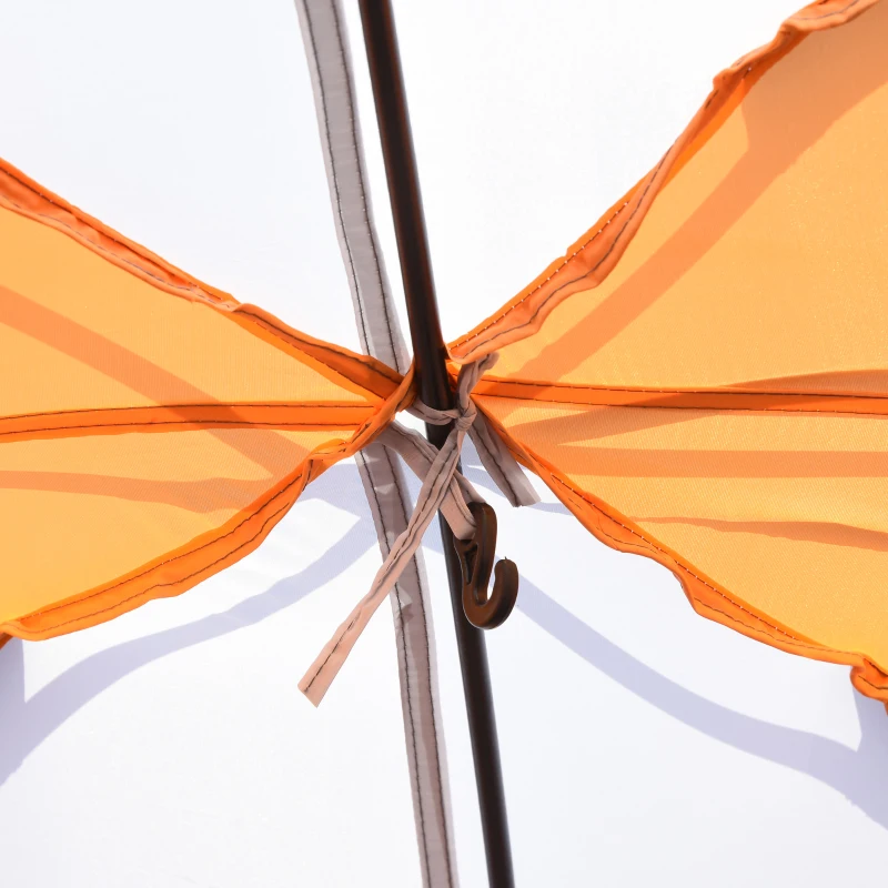 Outsunny Truck Bed Tent for 5'-5.5' Bed with Awning, Portable Pickup Truck Tent for 2-3 Persons, PU 2000mm, Orange