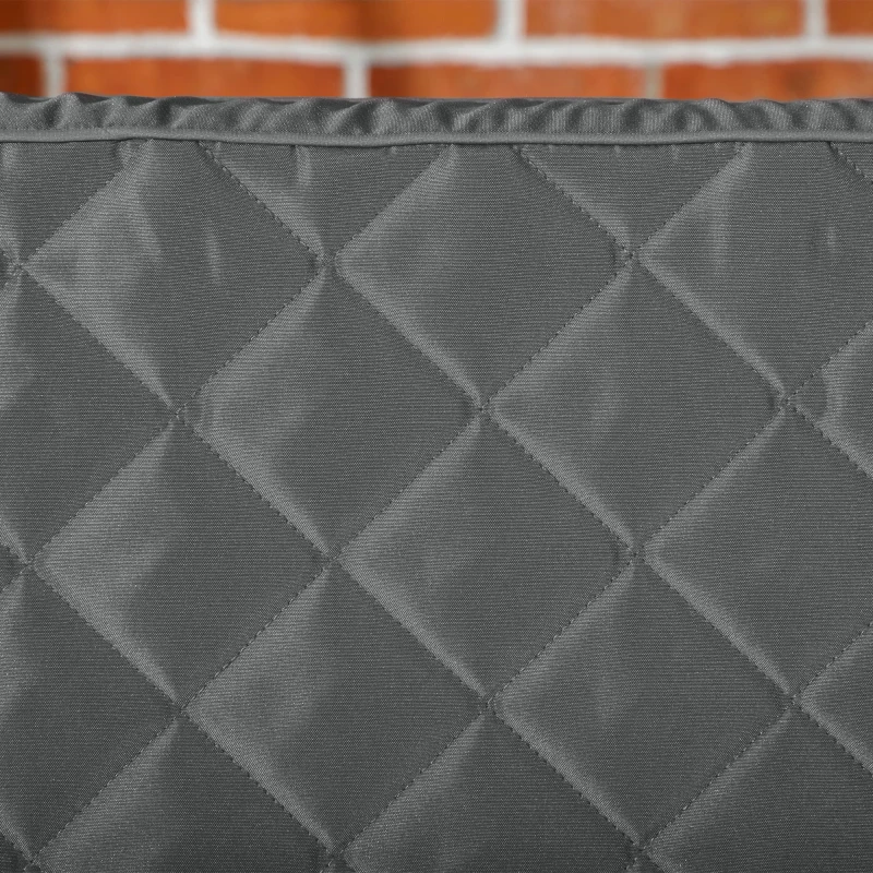 Outsunny 3 Person Patio Swing Chair Bed, Converting Flatbed, Outdoor Porch Swing Bed Glider with Adjustable Canopy, Removable Cushions, Pillows, for Garden, Poolside, Backyard, Dark Gray