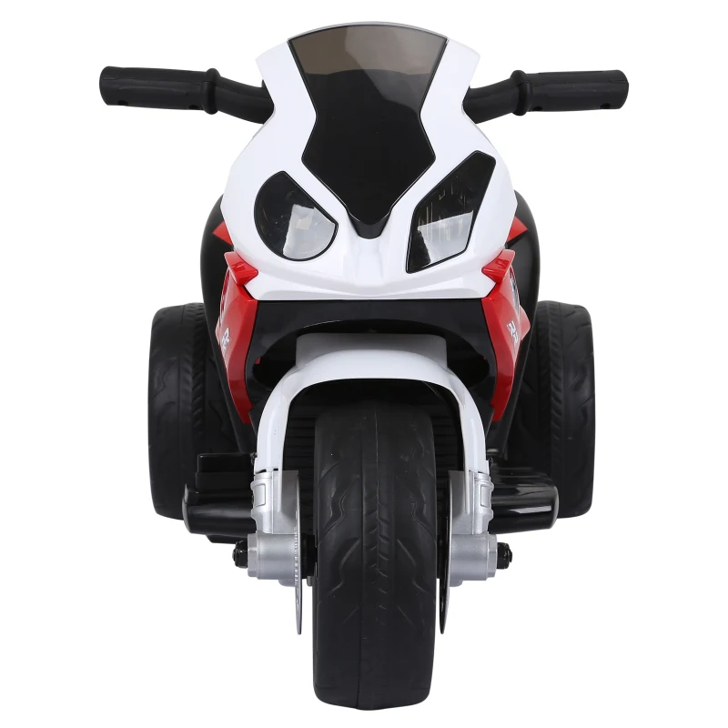Aosom 6V 3 Wheeled Electric Motorcycle, Kids Motorcycle Licensed BMW with Headlight, Music, Red