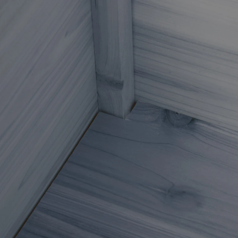 Outsunny Raised Garden Bed Set of 3, Elevated Wood Planter Box with Legs and Bed Liner for Backyard and Patio to Grow Vegetables, Herbs, Gray